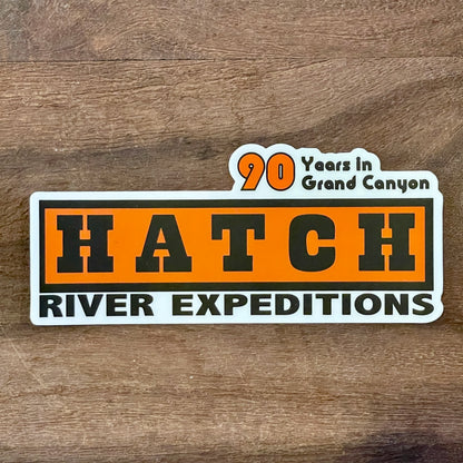 90th Year Hatch Logo Sticker