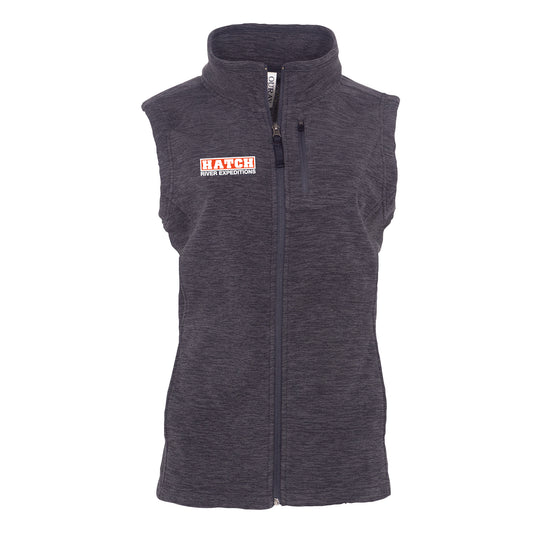 Women's fleece vest with Hatch logo