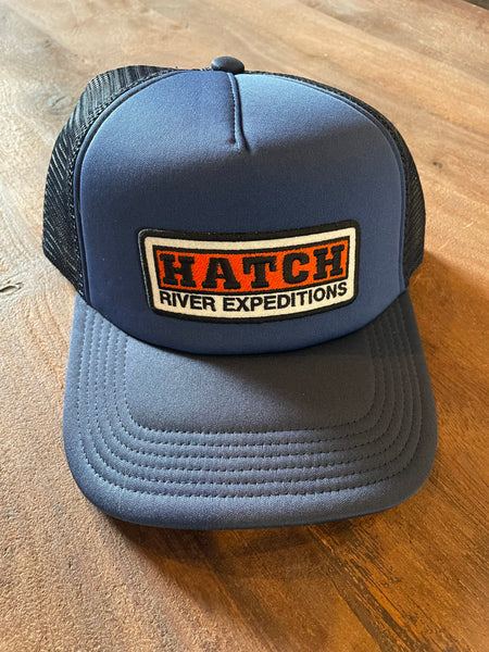 Navy Hatch Trucker Hat