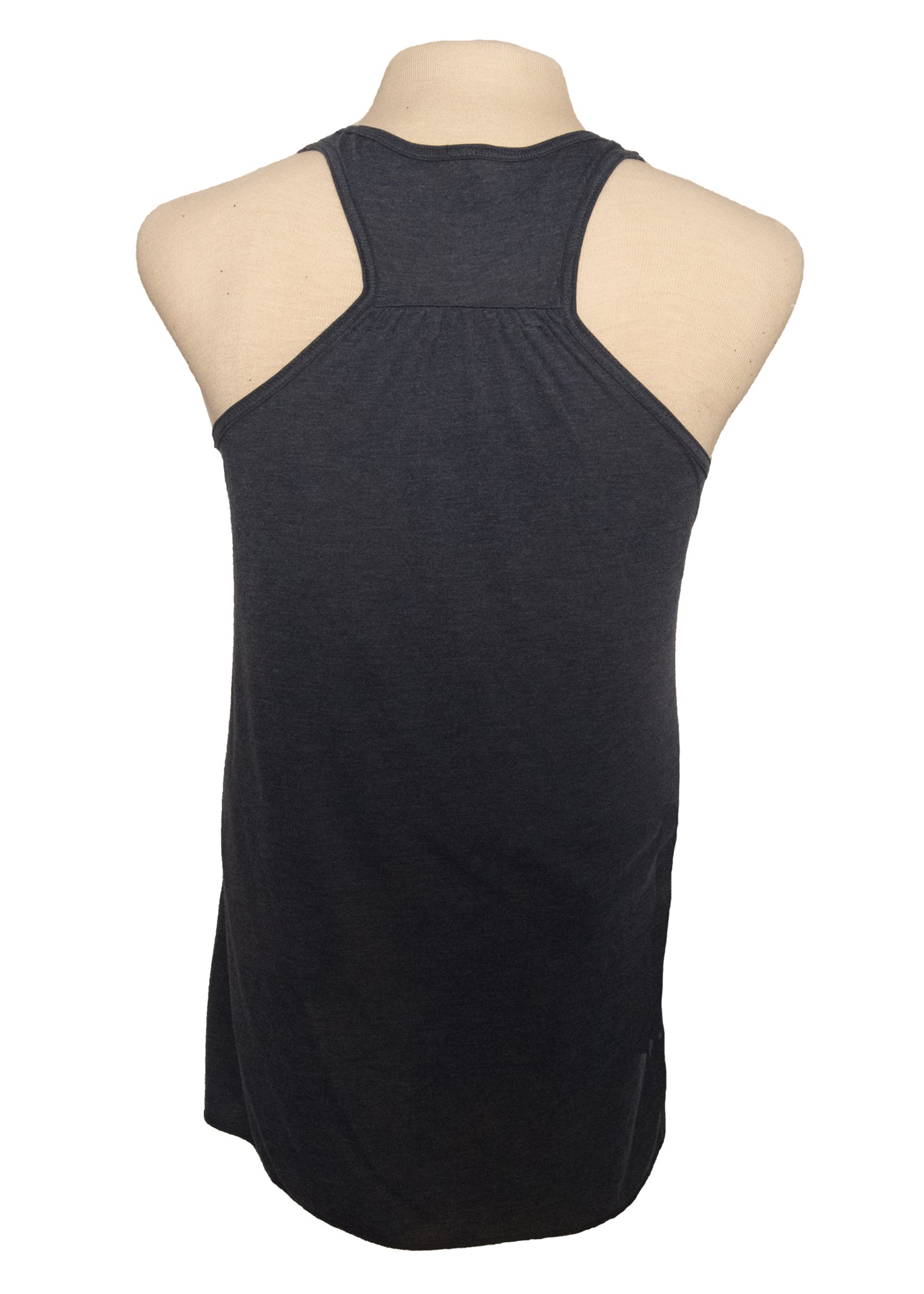 Women's Flowy Racer Back Tank - Heather Navy (blue) (Copy)